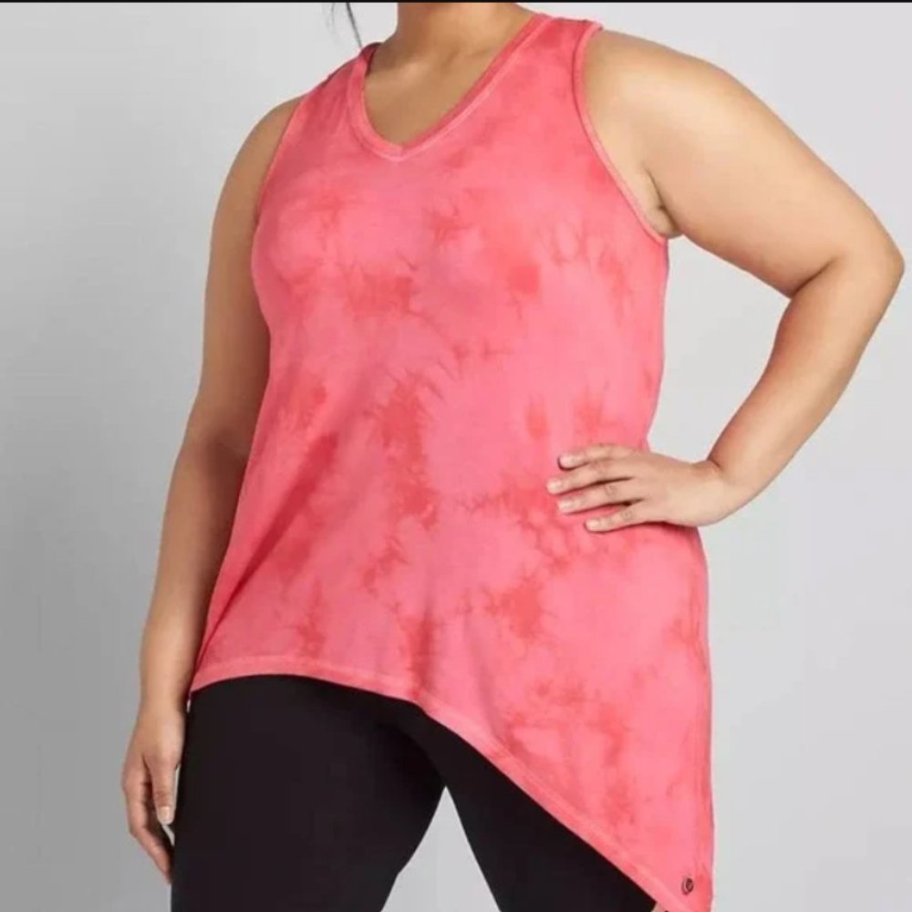 Livi Active Tie-dye V-neck Tank Racerback